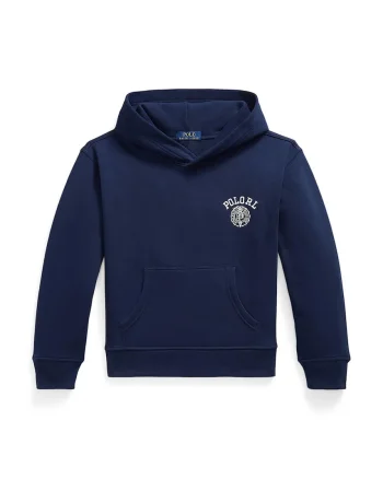 Polo Ralph Lauren hanorac cu glugă pentru copii cu bumbac