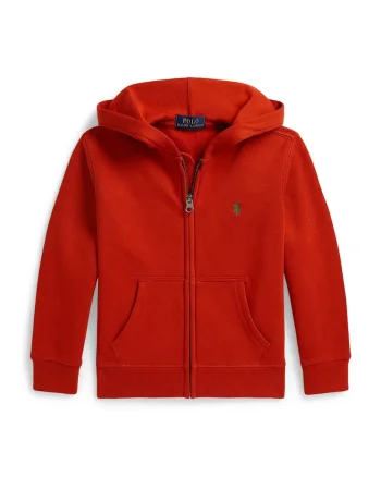 Polo Ralph Lauren hanorac cu glugă pentru copii cu bumbac
