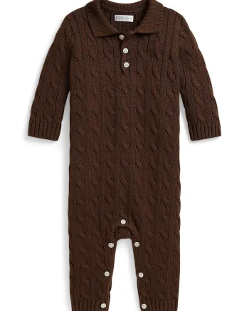 Polo Ralph Lauren salopetă de dormit pentru copii din bumbac