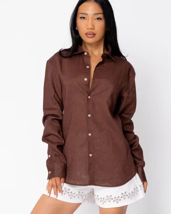 Camasa Boyfriend dIn 100% In Dark Brown
