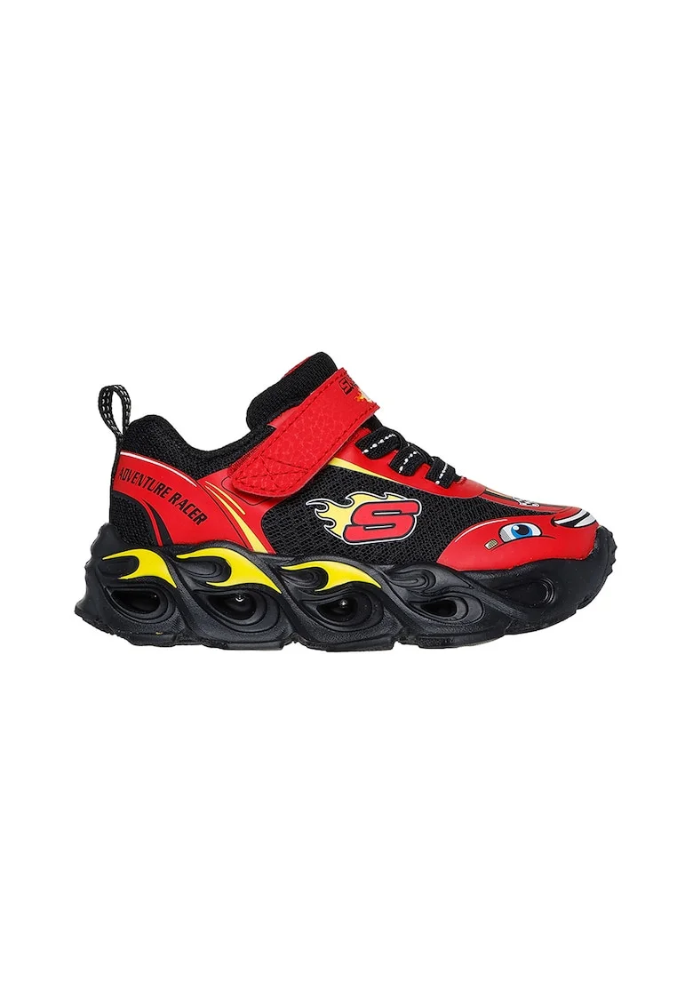 Pantofi sport cu velcro Thermo Flash - Wheel Buddies, Rosu/Negru
