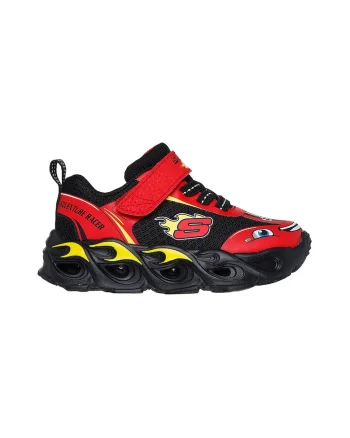 Pantofi sport cu velcro Thermo Flash - Wheel Buddies, Rosu/Negru