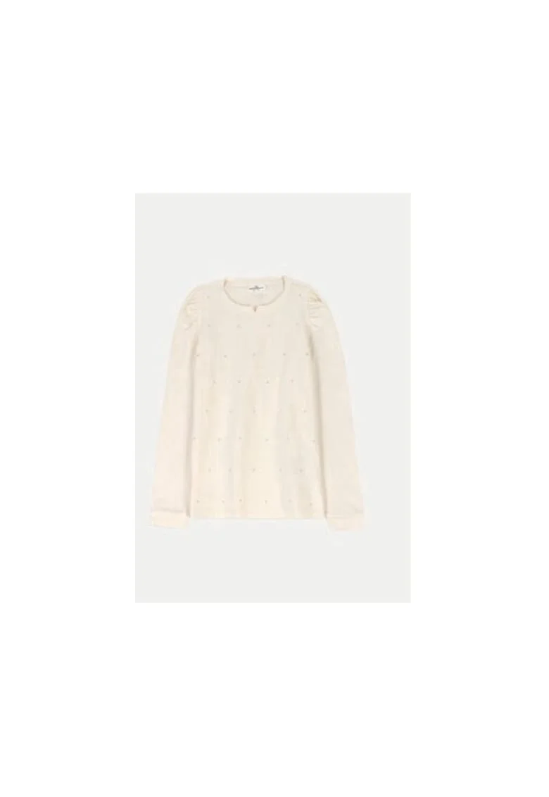 Bluza fete,  304488474, Bumbac, Bej, Bej