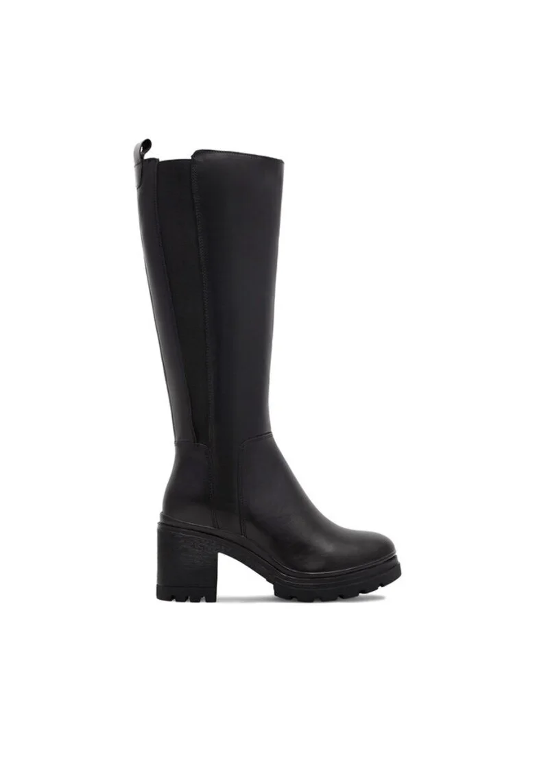 Botine dama,  590558812099536, Piele naturala, Negru