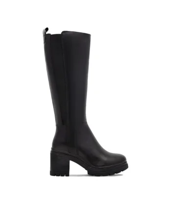Botine dama,  590558812099536, Piele naturala, Negru
