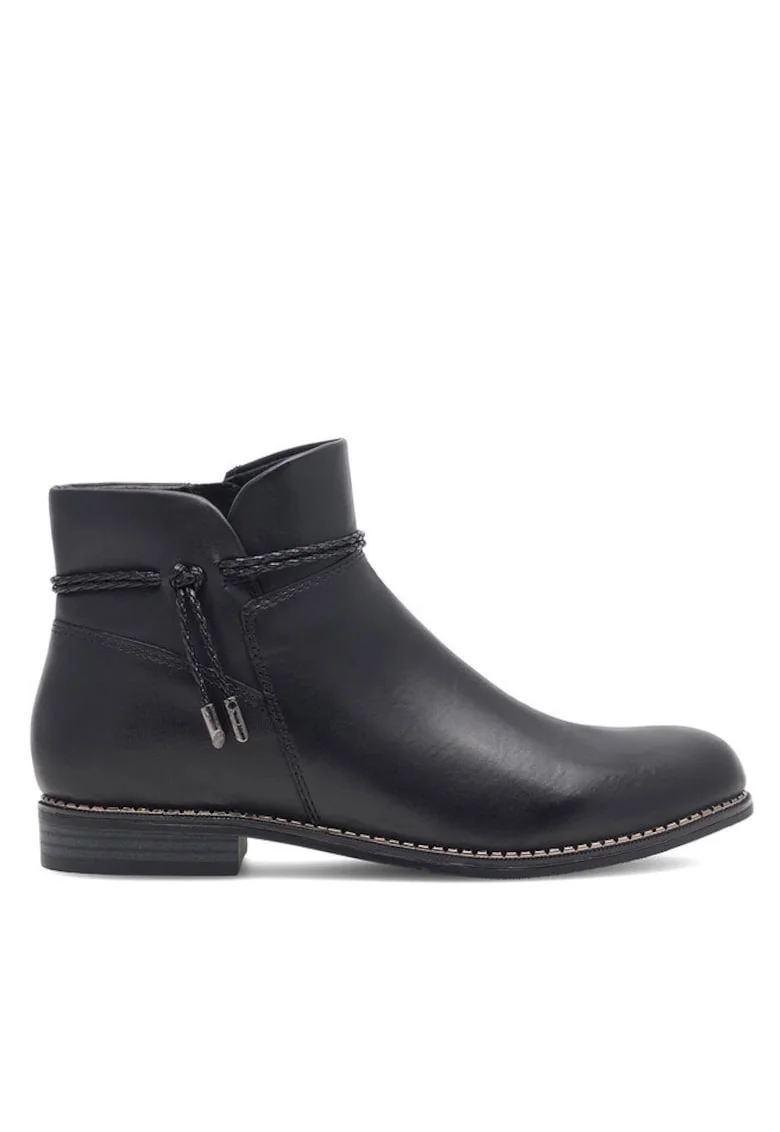 Botine dama,  590558816962838, Piele naturala, Negru