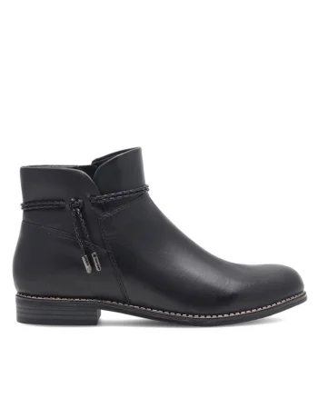 Botine dama,  590558816962838, Piele naturala, Negru