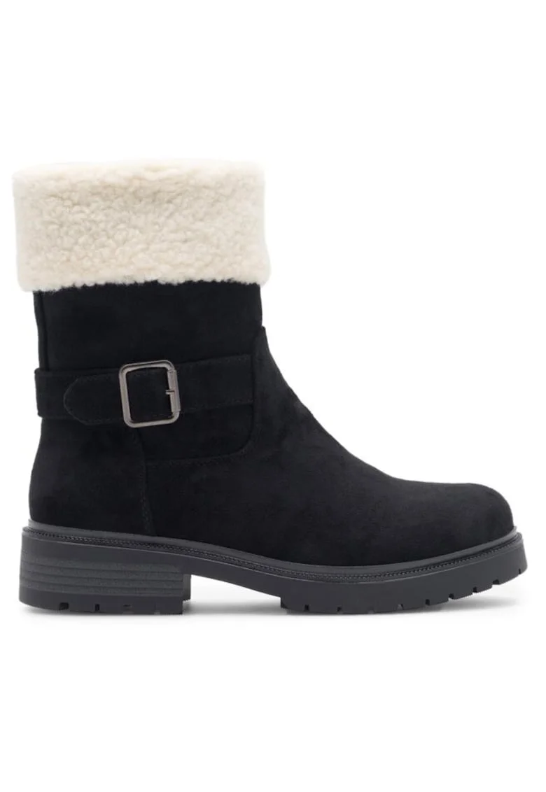 Botine dama,  590558807792336, Piele ecologica, Negru