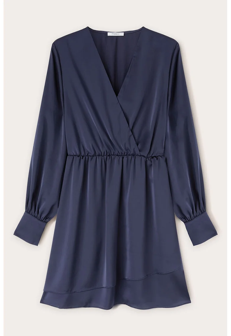 Rochie mini cu decolteu cache-coeur