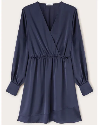 Rochie mini cu decolteu cache-coeur