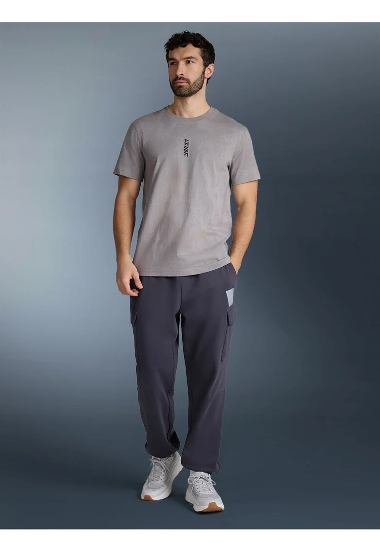 Tricou barbati  material bumbac, Gri