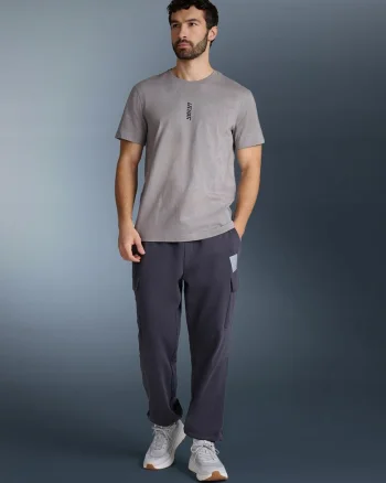 Tricou barbati  material bumbac, Gri