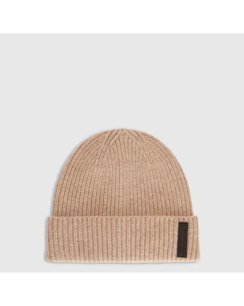 Caciula beanie barbati  lana, bej, L