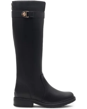 Cizme dama,  590559, Piele ecologica, Negru,