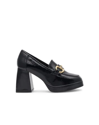 Pantofi dama,  590559, Piele ecologica, Negru,