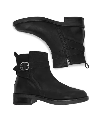 Botine pentru dama CEO-WI23-JIA-03,  Piele naturala, Negru
