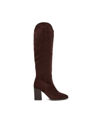 Cizme dama,  maro, textil,