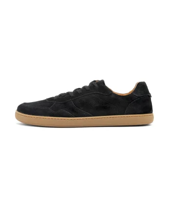Pantofi de piele intoarsa cu sireturi, Negru