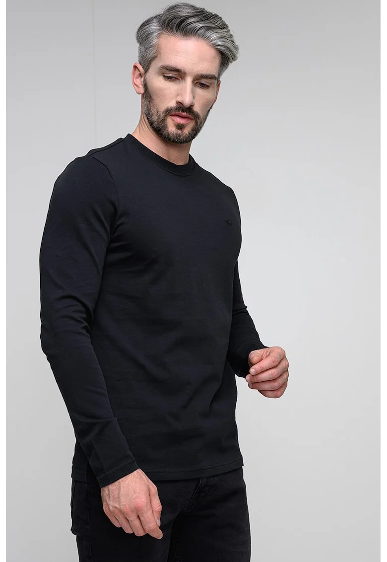 Bluza slim fit Arlington, Negru