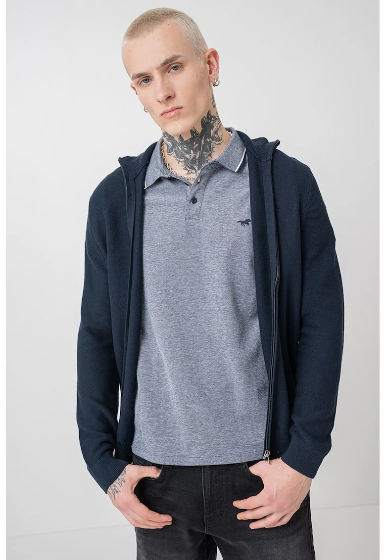Cardigan cu fermoar Escondido, Bleumarin
