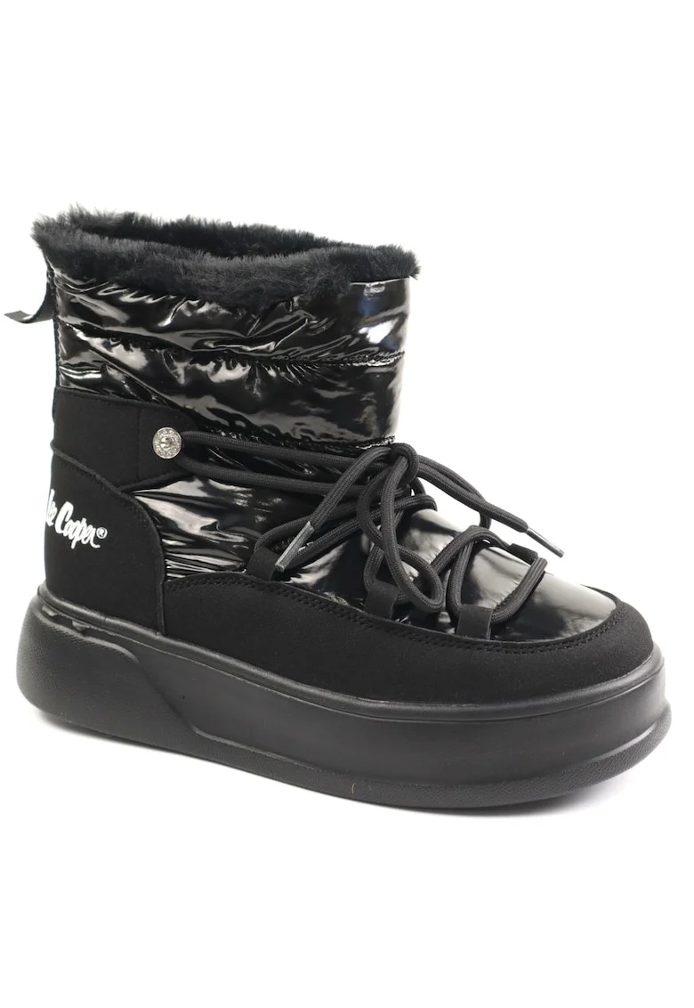 Ghete dama stil apreschi LCJ 25 03 3814LA, Negru