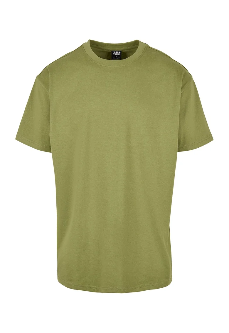 Tricou supradimensionat cu maneci cazute, Verde masliniu