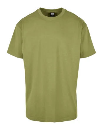 Tricou supradimensionat cu maneci cazute, Verde masliniu