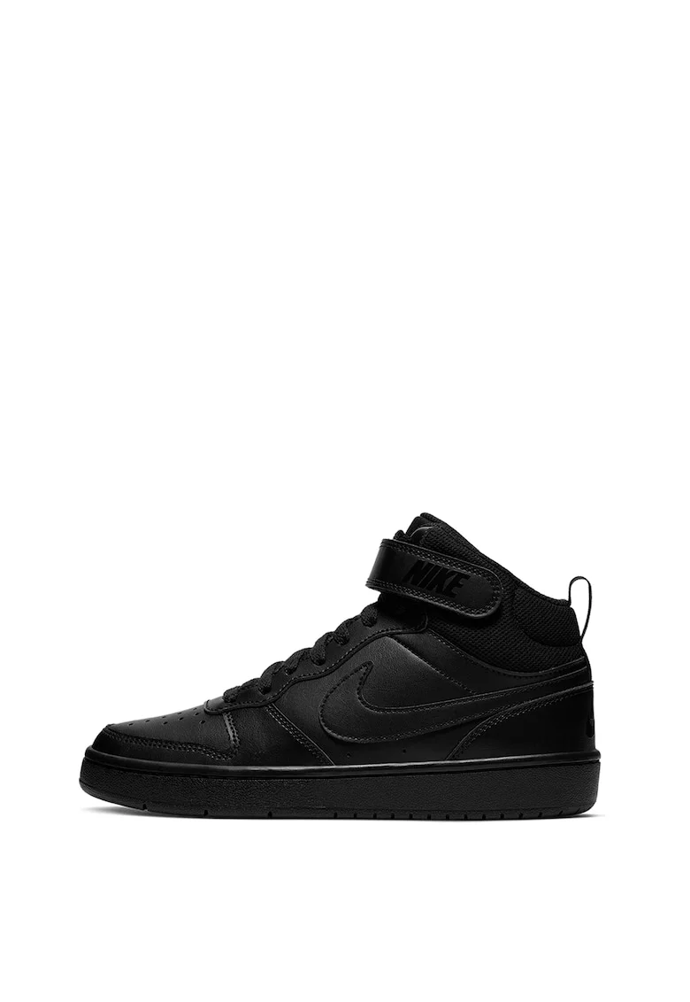 Pantofi sport cu garnituri din piele Court Borough, Negru