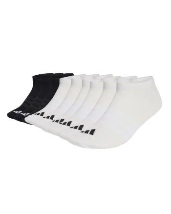 Set de sosete unisex pana la glezna - 9 perechi, Alb/Negru