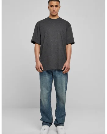 Tricou din bumbac cu decolteu la baza gatului