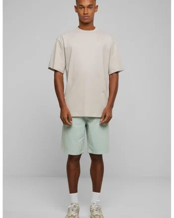 Tricou din bumbac cu decolteu la baza gatului