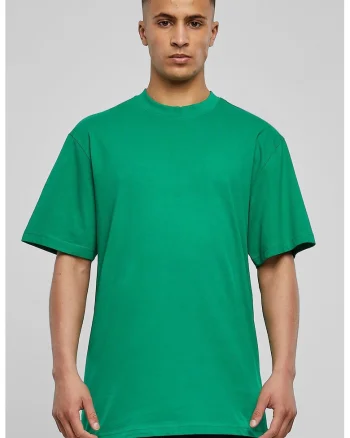 Tricou din bumbac cu decolteu la baza gatului