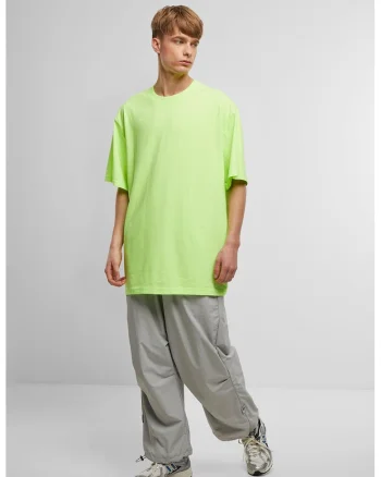 Tricou din bumbac cu decolteu la baza gatului