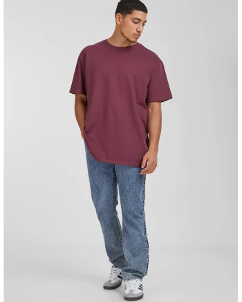 Tricou supradimensionat cu maneci cazute