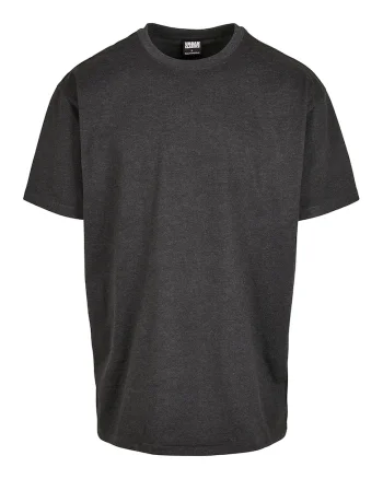 Tricou supradimensionat cu maneci cazute, Gri carbune