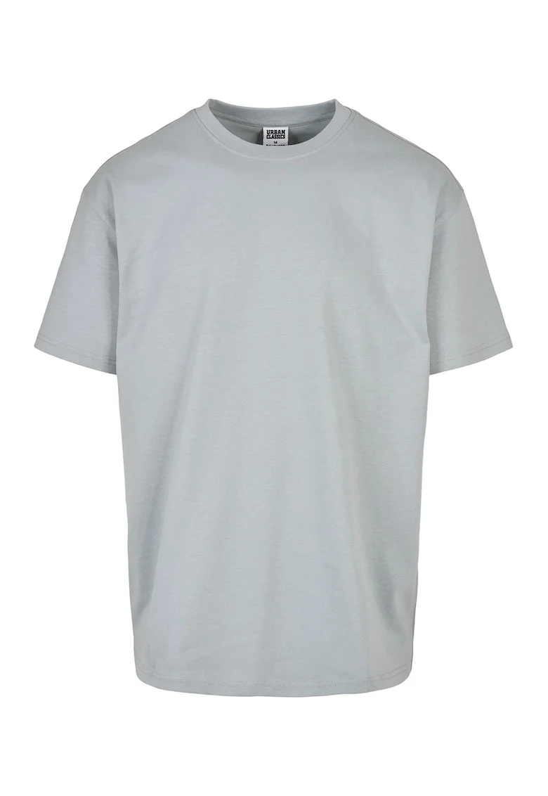 Tricou supradimensionat cu maneci cazute, Gri cenusiu