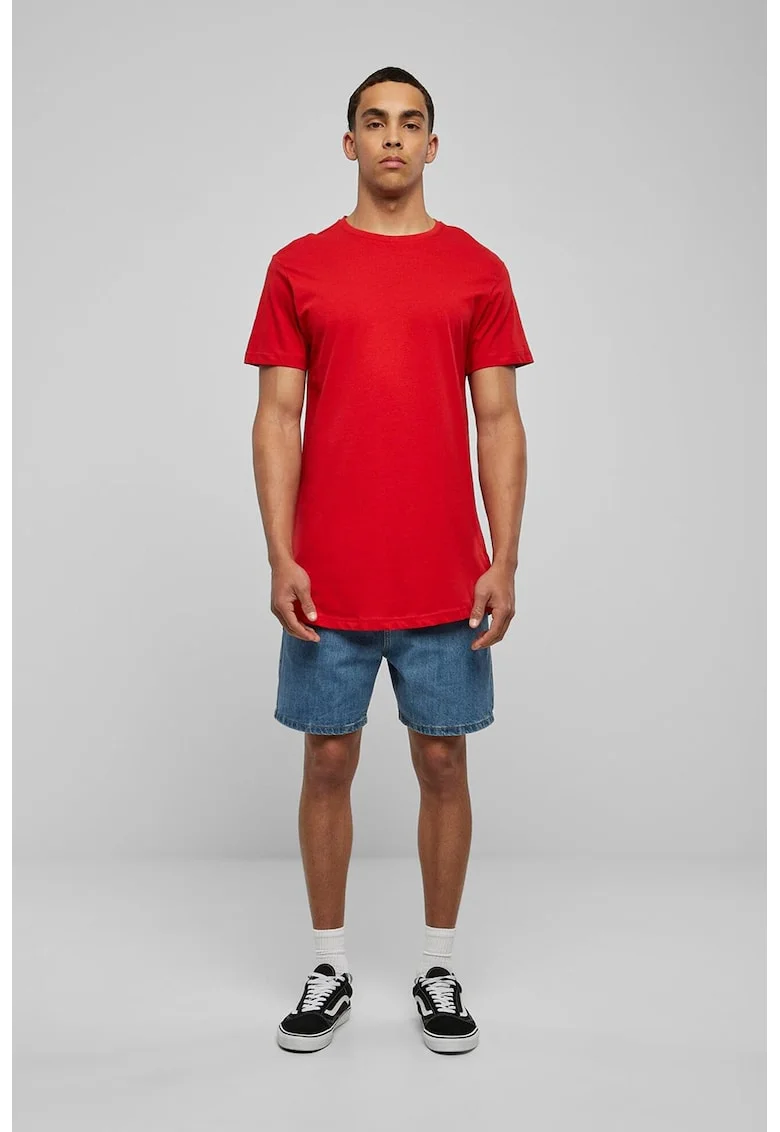 Tricou uni cu maneci scurte, Rosu vermillion