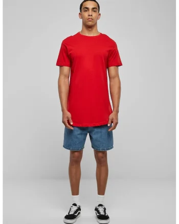 Tricou uni cu maneci scurte, Rosu vermillion