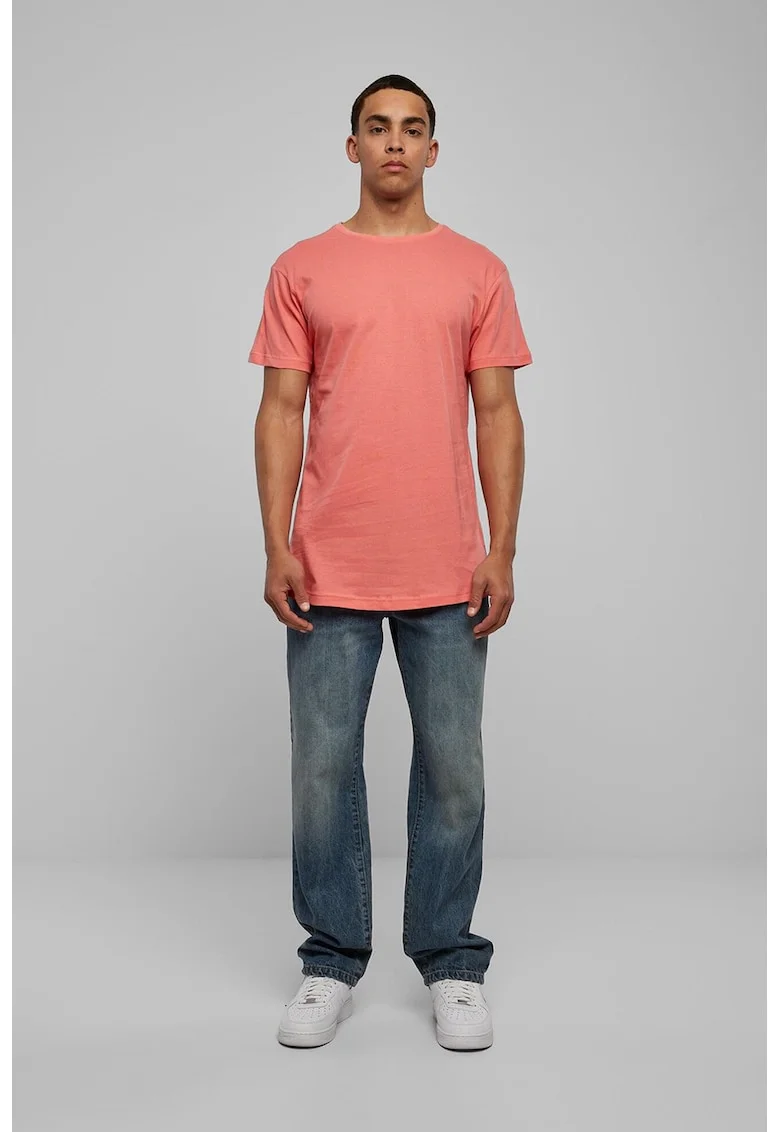 Tricou uni cu maneci scurte, Coral