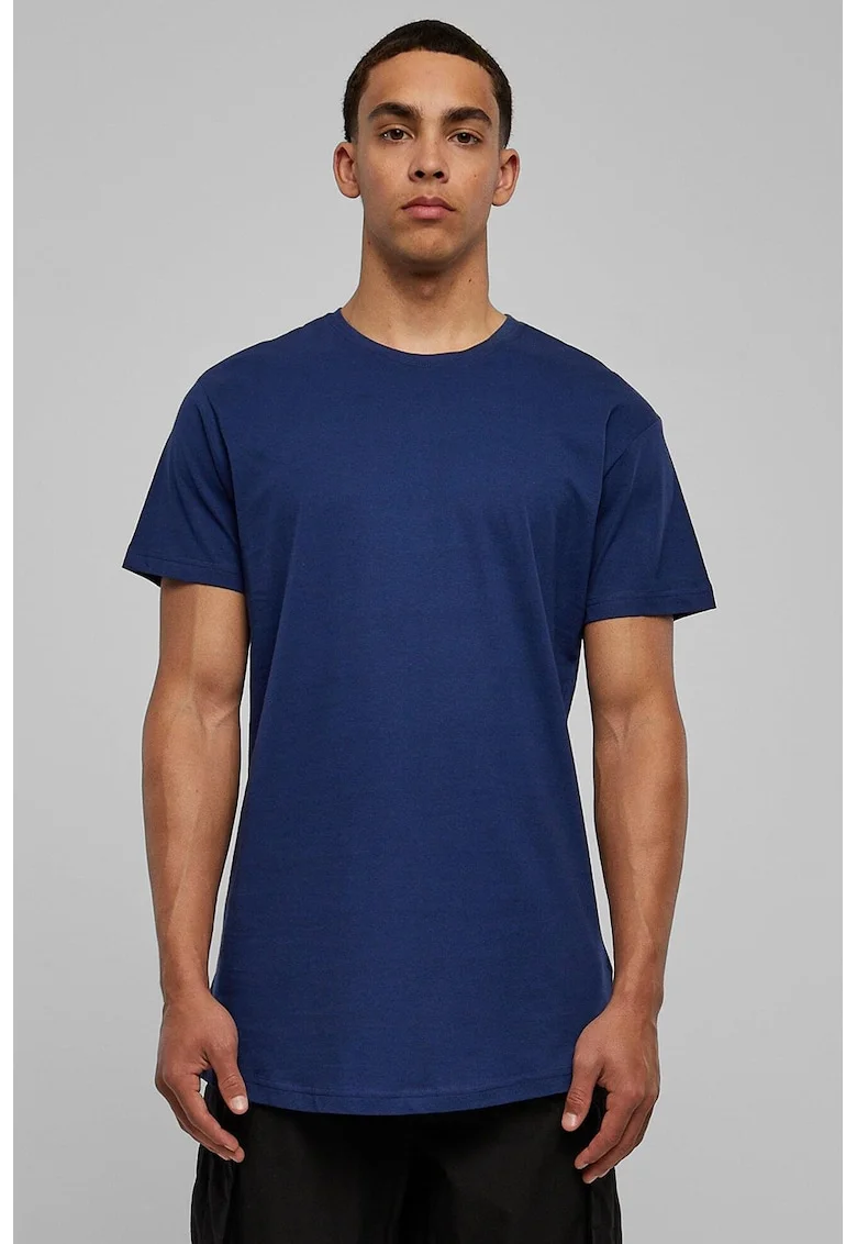 Tricou uni cu maneci scurte, Albastru inchis