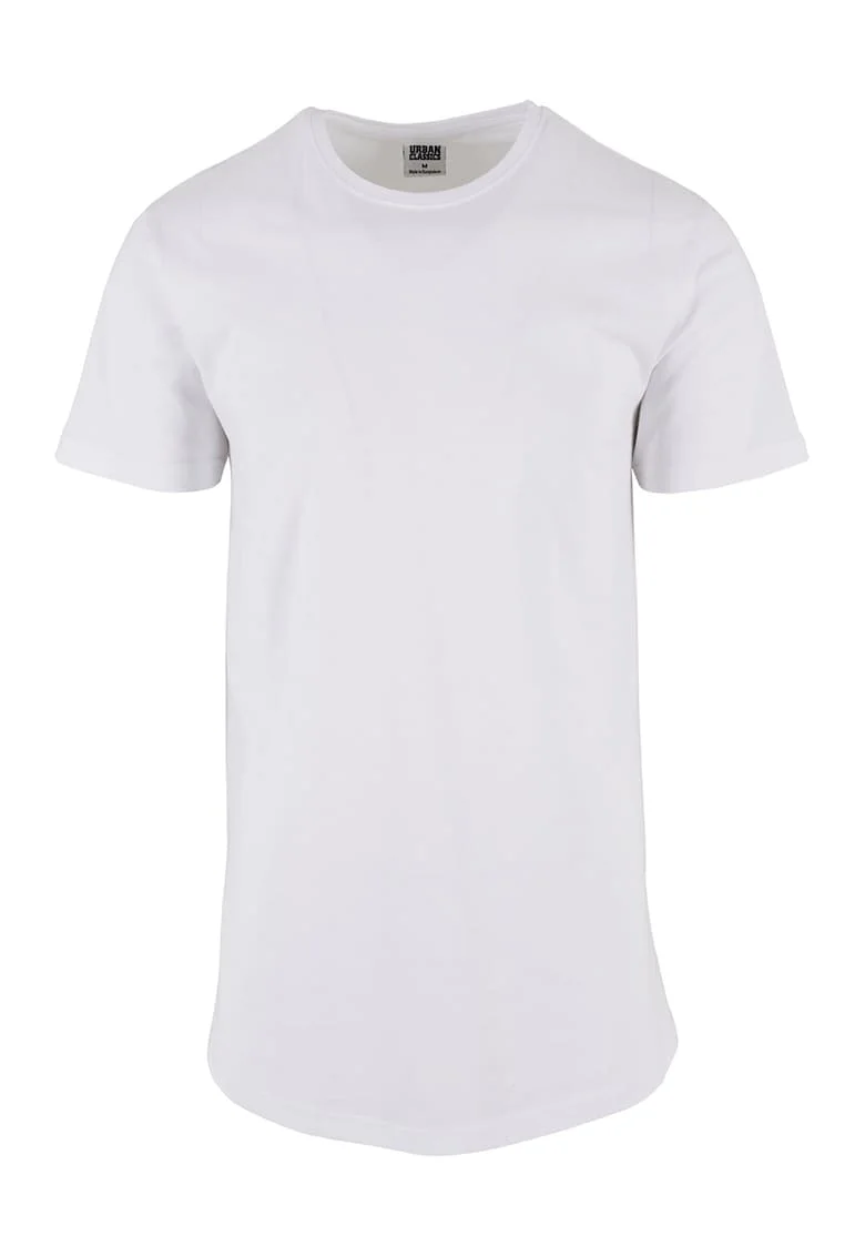 Tricou uni cu maneci scurte, Alb