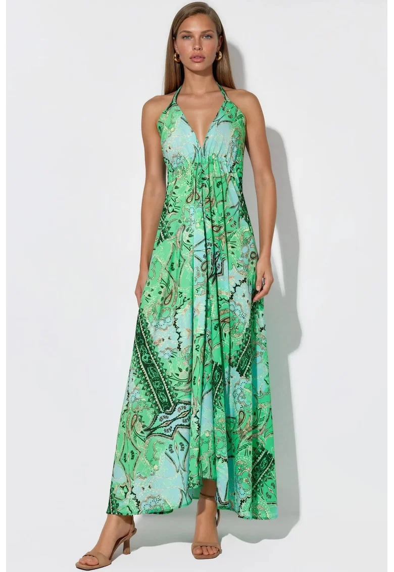 Rochie Maxi  Boema, Verde, Poliester
