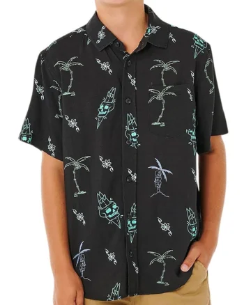 Camasa cu model tropical Eternal Shred
