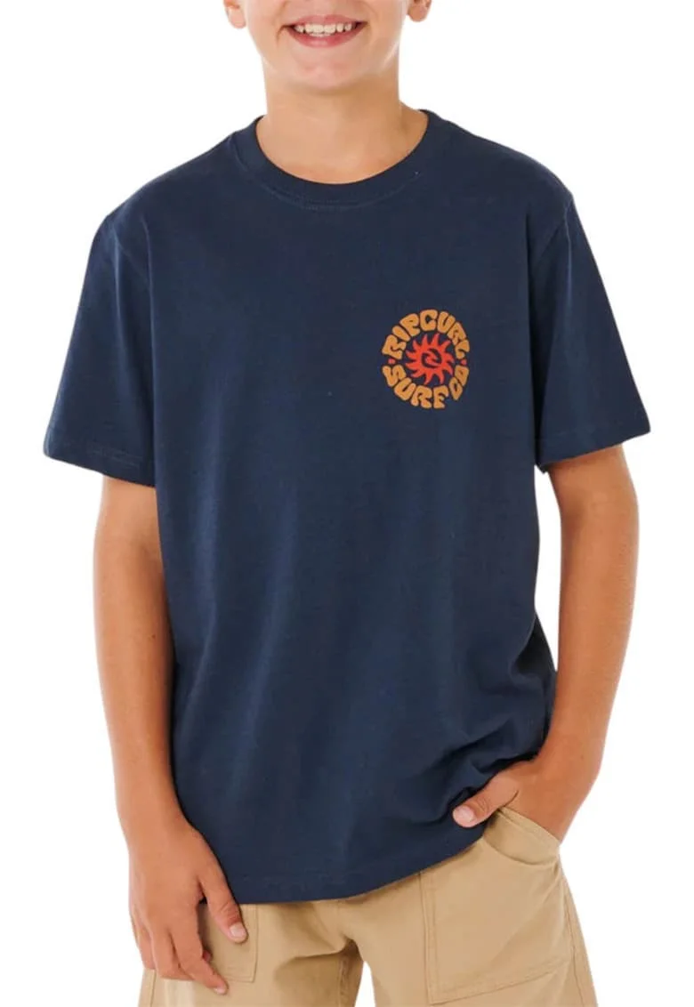 Tricou cu imprimeu supradimensionat Pacific Rinse Circle