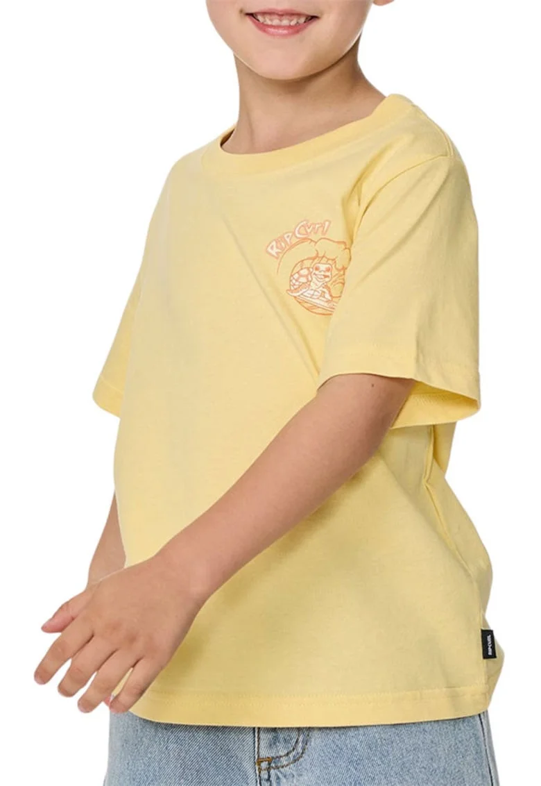 Tricou cu imprimeu fata-spate Ride The Wave Art
