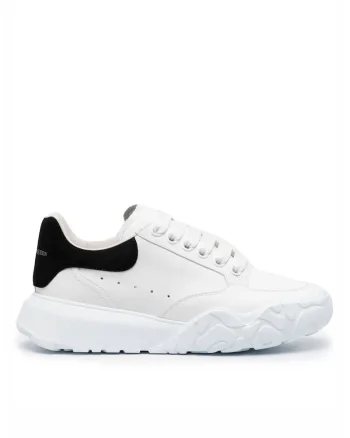 Sneakers barbati,  Court, Alb/Negru