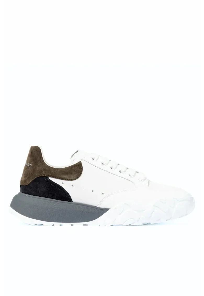 Court Trainer White Mix, Alb/Negru/Maro/Gri