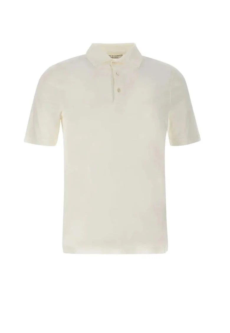 Short Sleeve Polo Shirt White, Alb