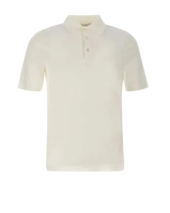 Short Sleeve Polo Shirt White, Alb