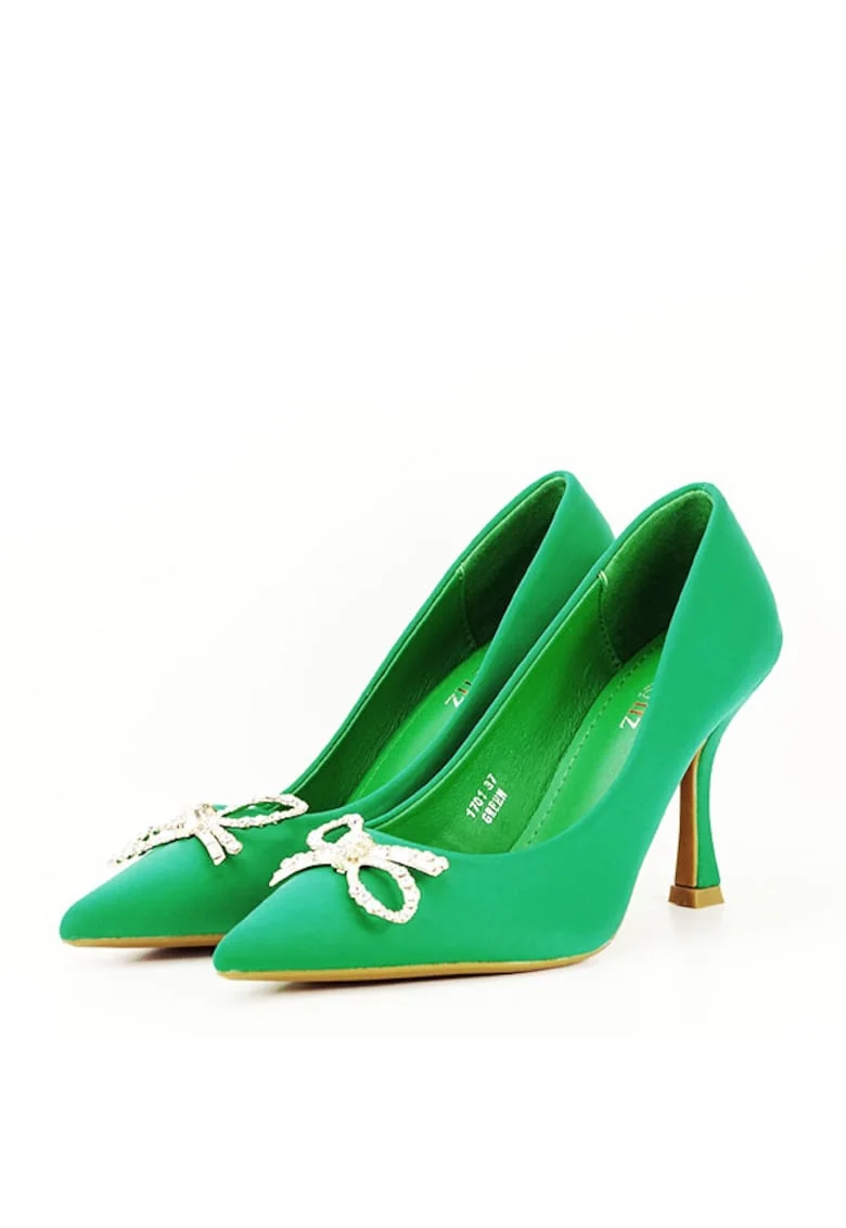 Pantofi verzi eleganti 1701 01 11295, Verde